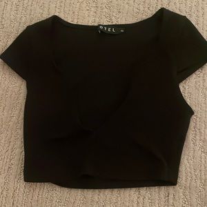 Low cut black Motel Rocks short sleeve